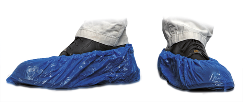 CPE-Schuhüberzieher / Überschuhe  blau, 100 Stück