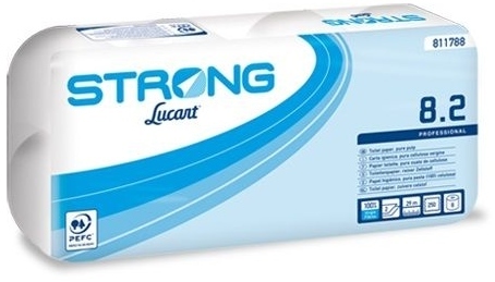 Strong Lucart Toilettenpapier 2-lagig 250 Blatt, 72 Rollen
