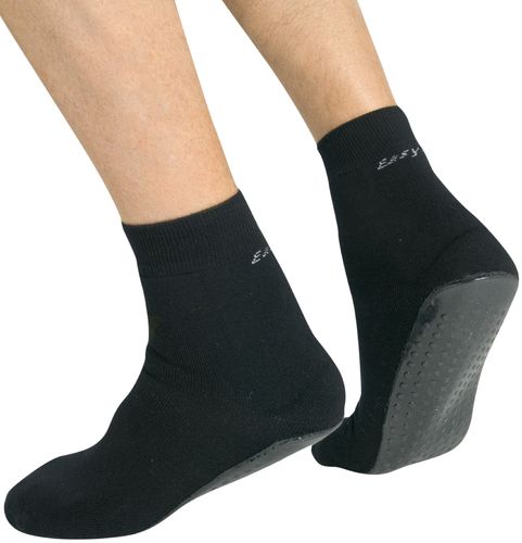 Anti-Rutsch-Socken schwarz, Größe 39 - 42