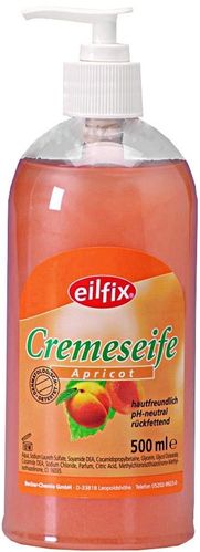 Eilfix Cremeseife Aprikot Pumpspender, 500 ml