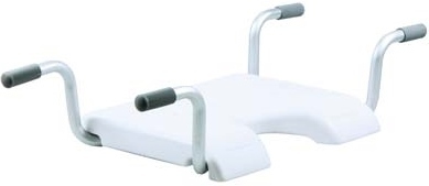 Badewannensitz mit Hygieneausschnitt weiß, ohne Rückenlehne