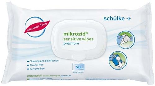 Mikrozid Sensitive Wipes Premium Flächendesinfektionstücher, 50 Stück