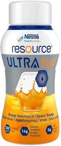 Resource Ultra Fruit Orange flüssig, 6 x 4 x 200 g