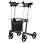 Preview: Arthritis-Rollator Vital Special grau Sitzhöhe 62 cm inkl. Stofftasche