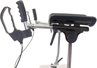 Arthritis-Rollator Cristallo 2 mit Unterarmauflage, silber