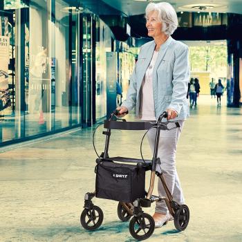 Leichtgewicht-Rollator TAiMA S-GT, sepia-metallic