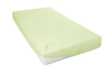 Mako-Feinjersey-Spannbetttuch, limone 514