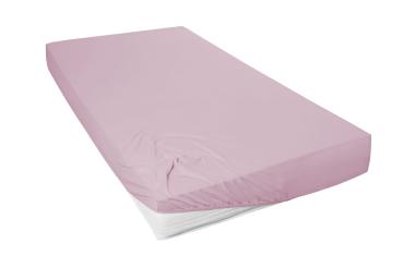 Mako-Feinjersey-Spannbetttuch, mauve 456