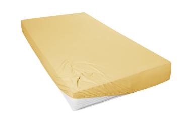 Mako-Feinjersey-Spannbetttuch, senf 174