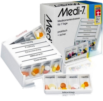Medikamentendosierer Medi 7, weiß