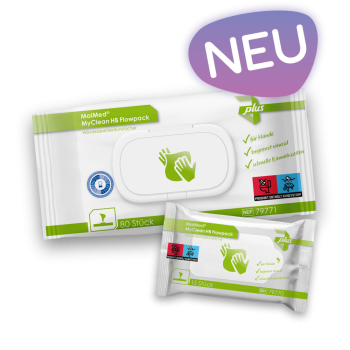 MyClean HB Händedesinfektionstücher, 80 Stk.