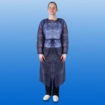 Vlies Besucherkittel blau, Gr. XXL
