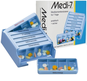 Medikamentendosierer Medi 7, blau