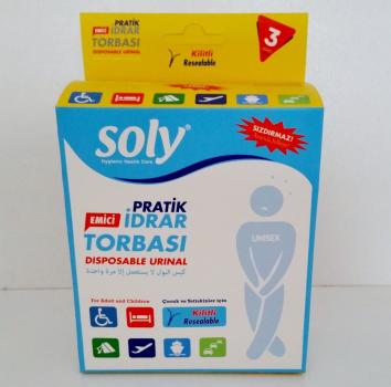 Soly Practical Absorbent Urinbeutel 800 ml, 3 Stk.