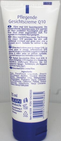 Elina Q10 Gesichtscreme, 75 ml