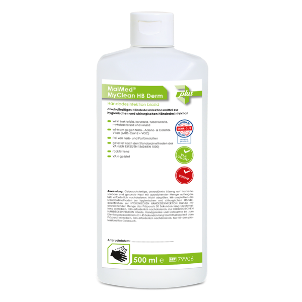 MyClean HB Derm Händedesinfektion, 500 ml