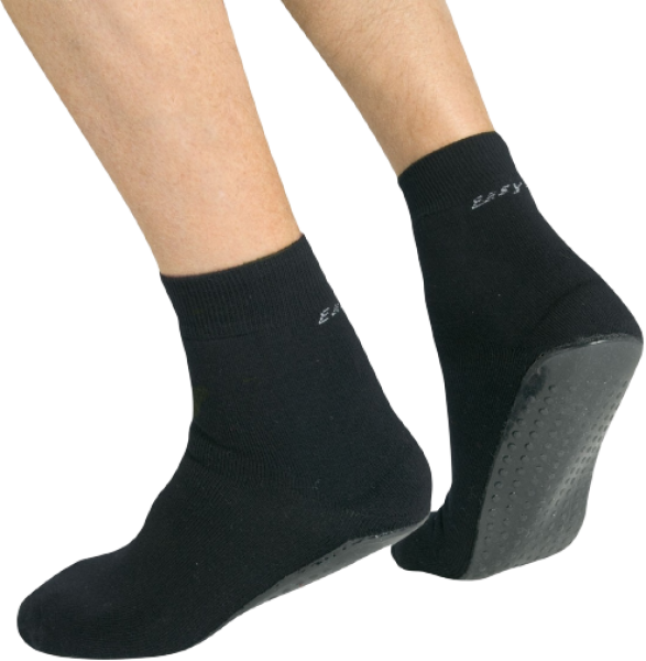 Suprima Anti-Rutsch Socken schwarz, Gr.43 - 45