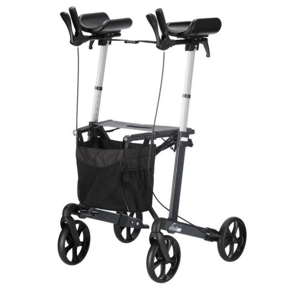 Arthritis-Rollator Vital Special grau Sitzhöhe 62 cm inkl. Stofftasche