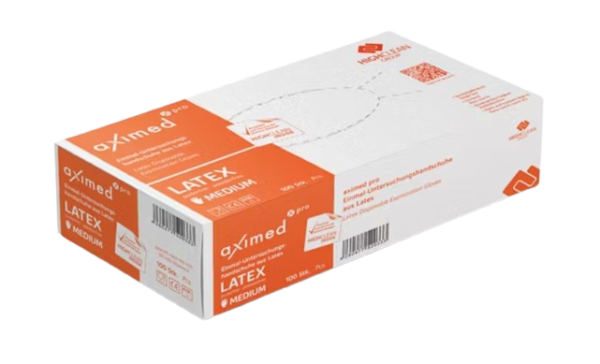 Aximed Pro Latex-Einmalhandschuhe, 100 Stk.