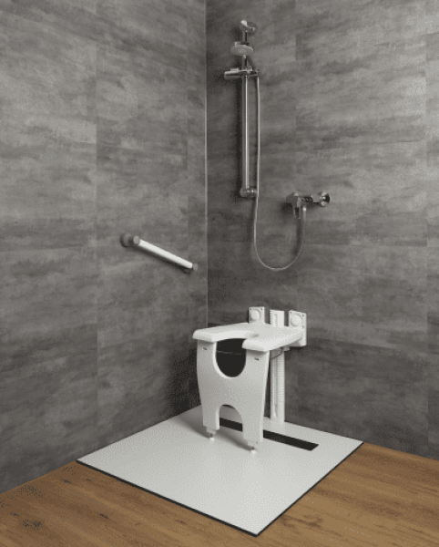 Duschklappsitz varioporto, weiß