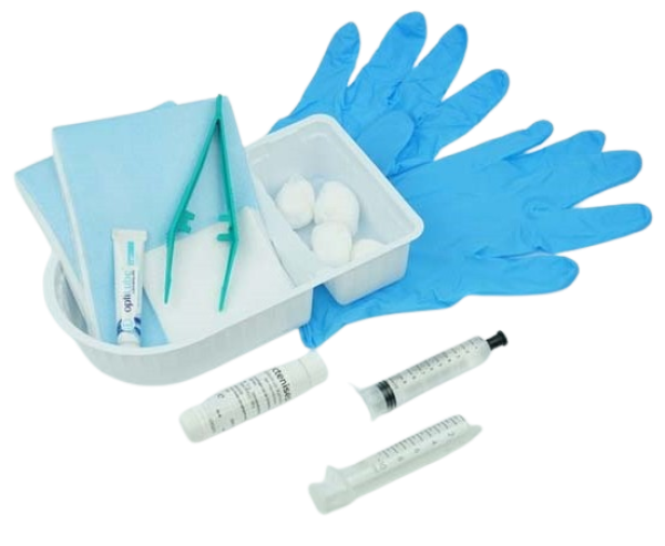 Katheterwechselset DK mit Gleitgel und Octenisept