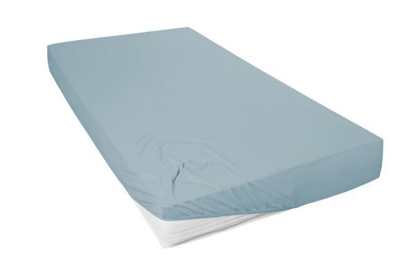 Mako-Feinjersey-Spannbetttuch, aquamarin 579