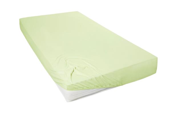 Mako-Feinjersey-Spannbetttuch, limone 514