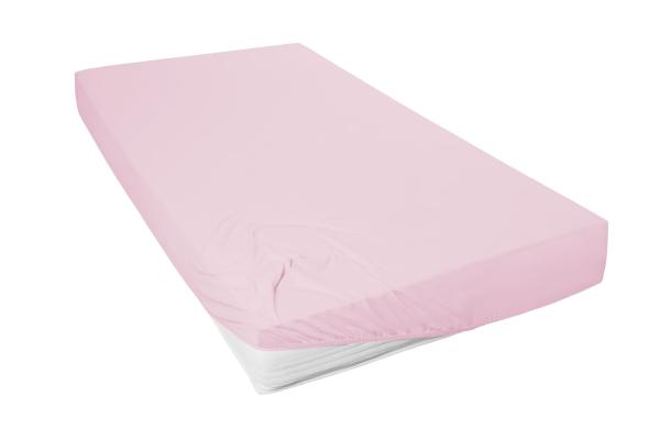 Mako-Feinjersey-Spannbetttuch, rosé 425