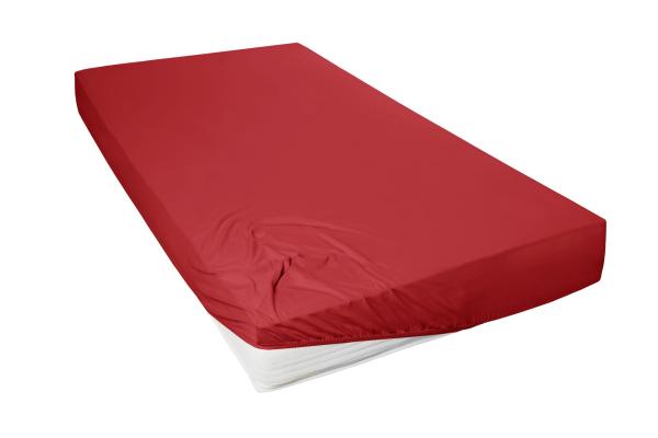 Mako-Feinjersey-Spannbetttuch, rot 235