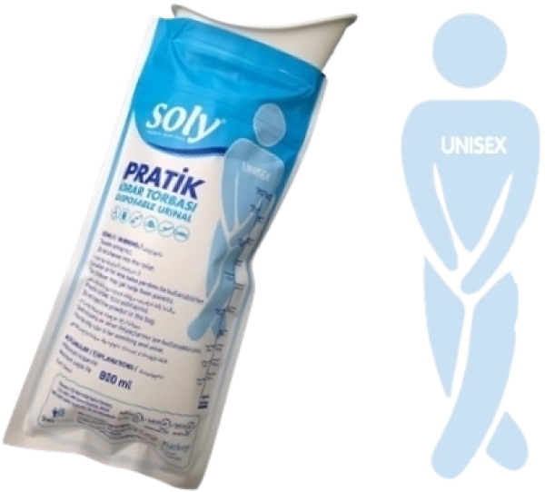 Soly Practical Absorbent Urinbeutel 800 ml, 3 Stk.