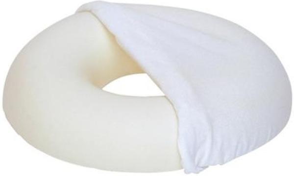 Schaumstoffsitzkissen rund weiß, 45 cm