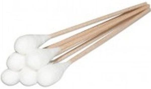 Wattestäbchen kleiner Kopf steril, 100 x 2 Stk.