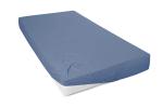 Mako-Feinjersey-Spannbetttuch, blau 360