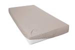 Mako-Feinjersey-Spannbetttuch, kiesel 730