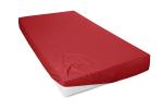 Mako-Feinjersey-Spannbetttuch, rot 235